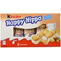 Los mejores  - Kinder - Happy Hippo - Barritas de Chocolate - 5 unidades x 20.7 g